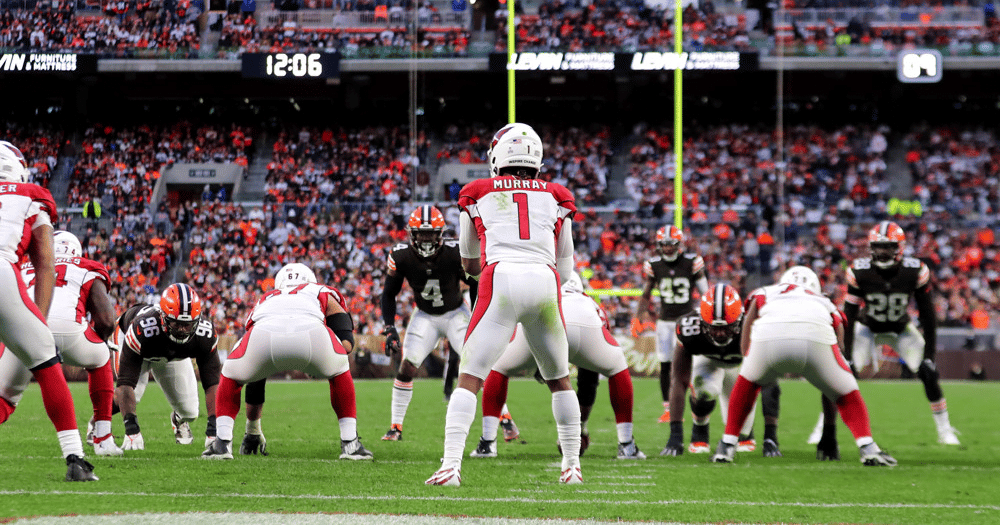 Arizona Cardinals running a play on offense