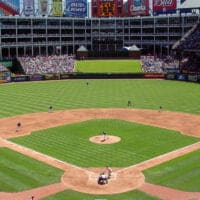 Texas Rangers Stadium for an NRFI